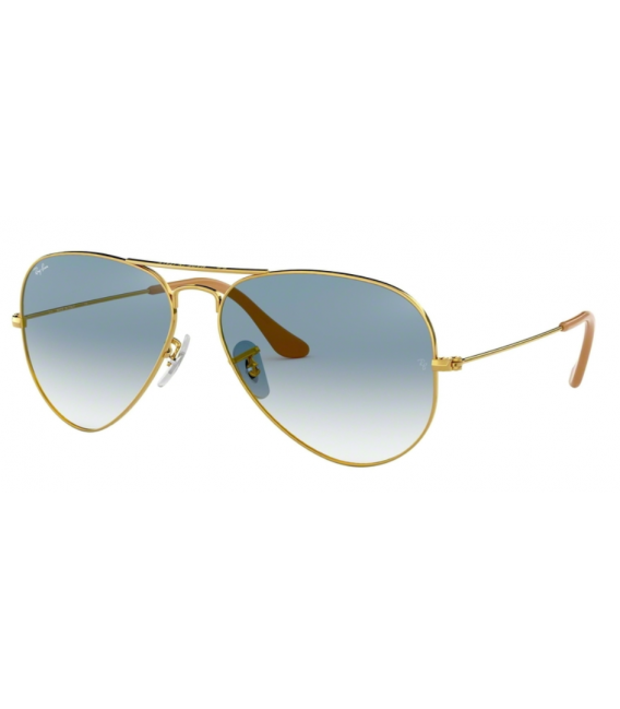 RAY BAN 3025 GOLD LIGHT BLUE