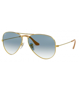 RAY BAN 3025 GOLD LIGHT BLUE