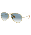 RAY BAN 3025 GOLD LIGHT BLUE